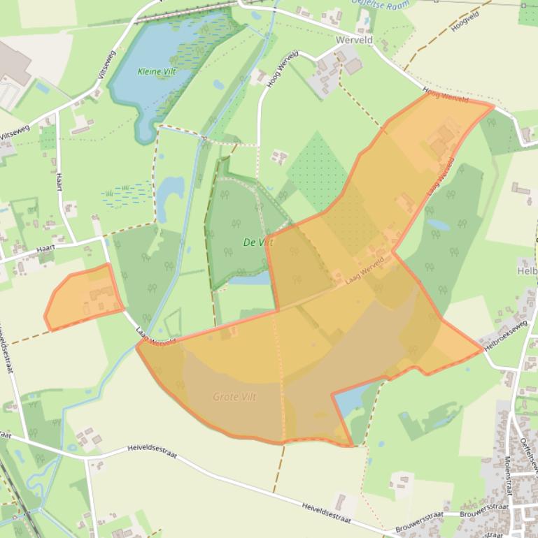 Kaart van postcodegebied 5835CP.