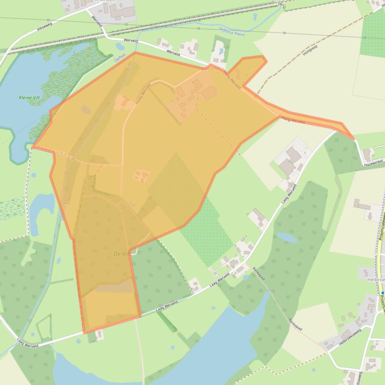 Kaart van postcodegebied 5835CR.