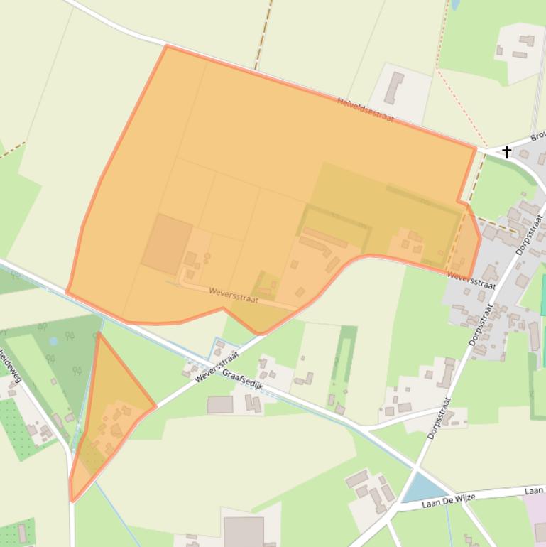 Kaart van postcodegebied 5835CV.