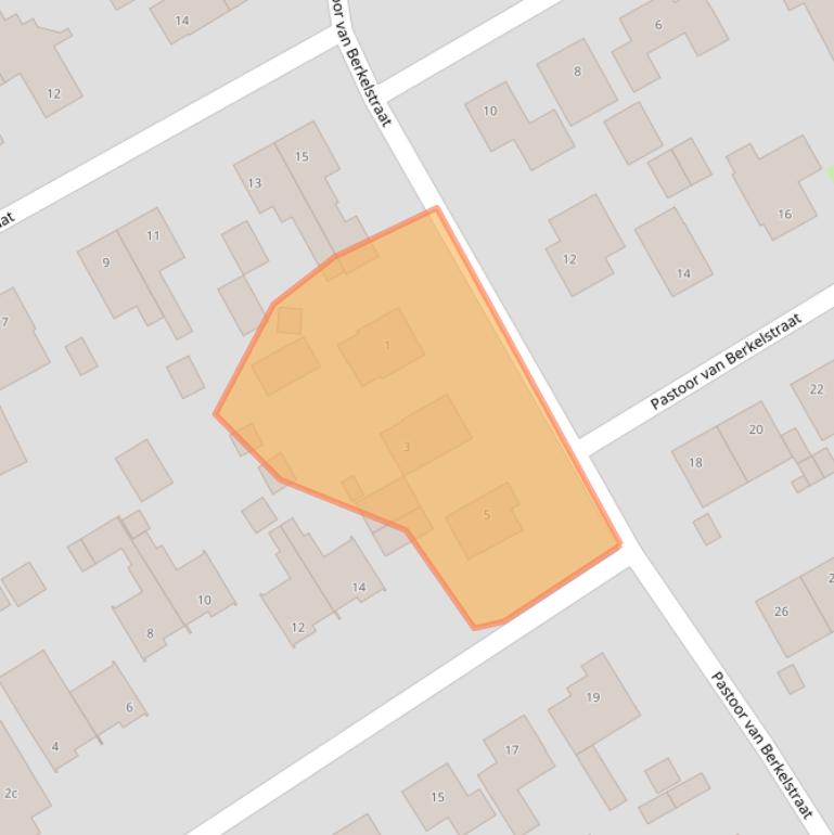 Kaart van postcodegebied 5836BH.