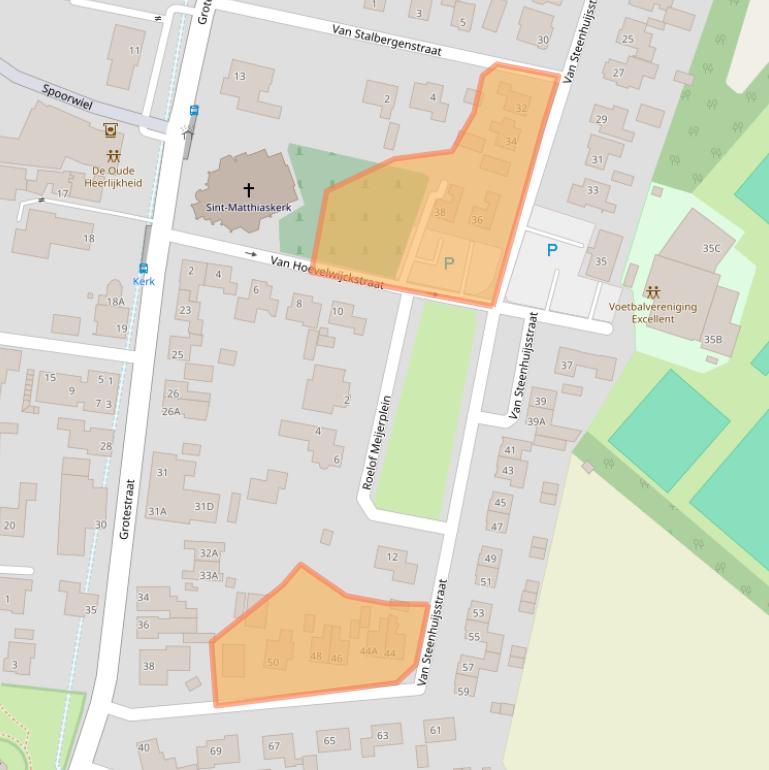 Kaart van postcodegebied 5841AJ.