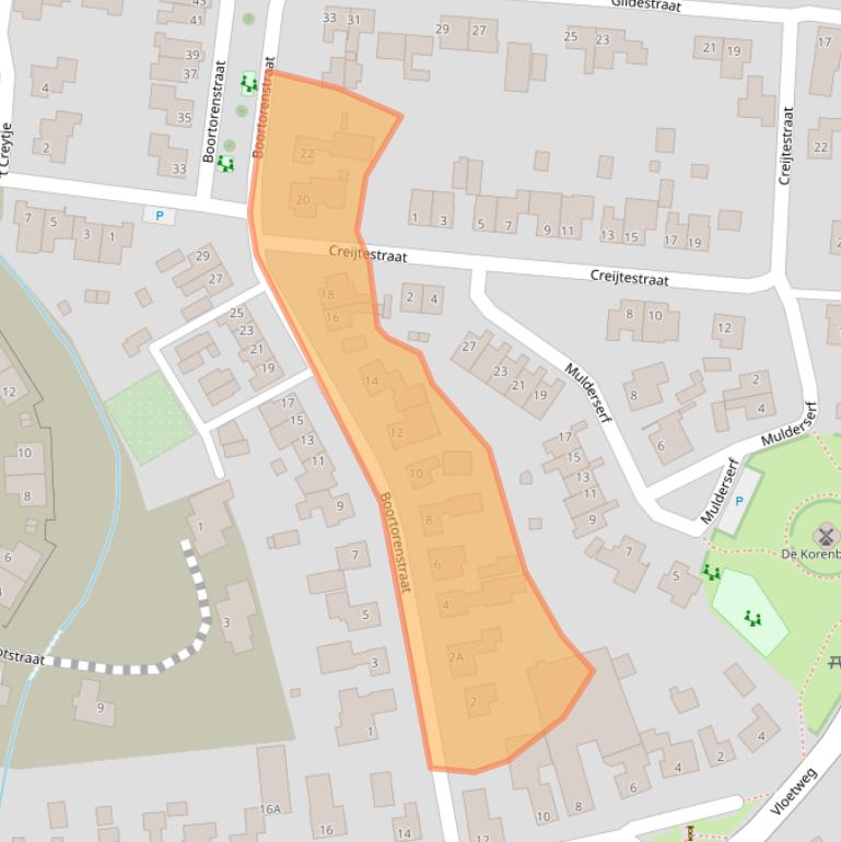 Kaart van postcodegebied 5841AR.