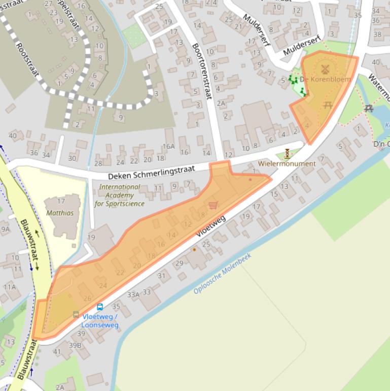 Kaart van postcodegebied 5841AT.