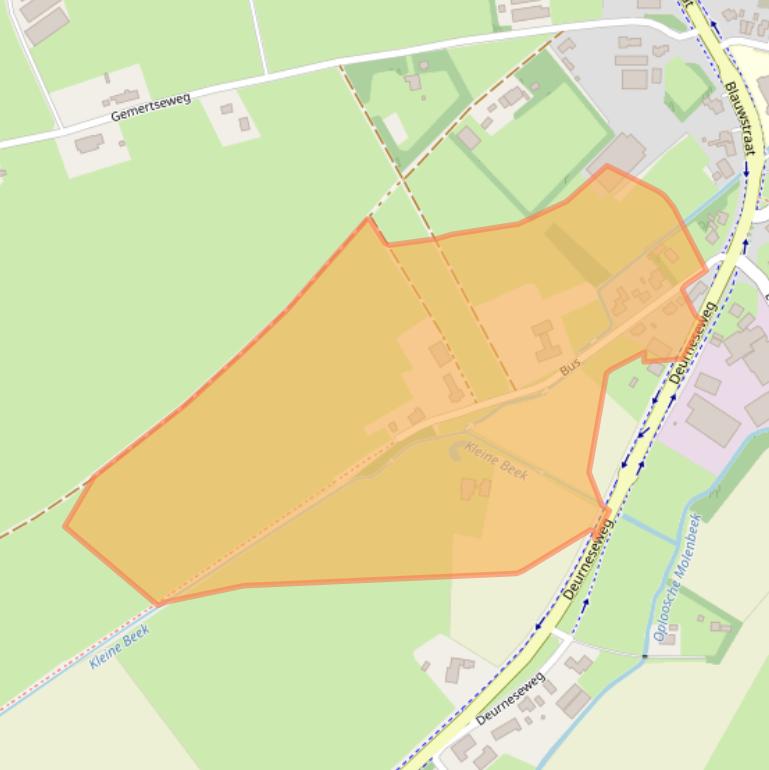 Kaart van postcodegebied 5841CN.