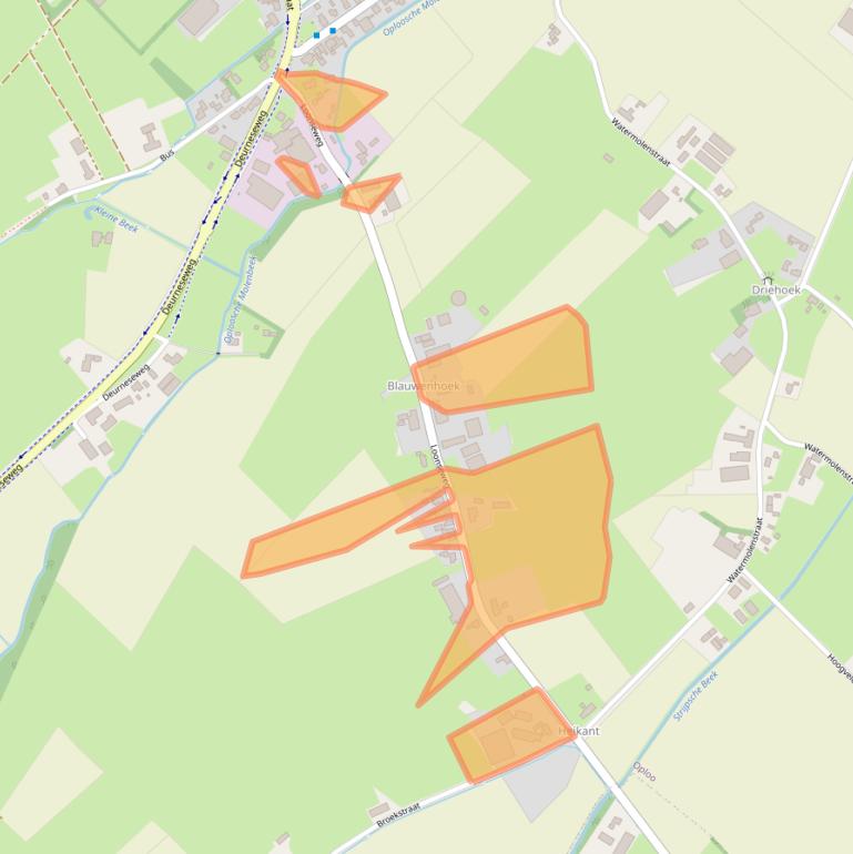 Kaart van postcodegebied 5841CR.