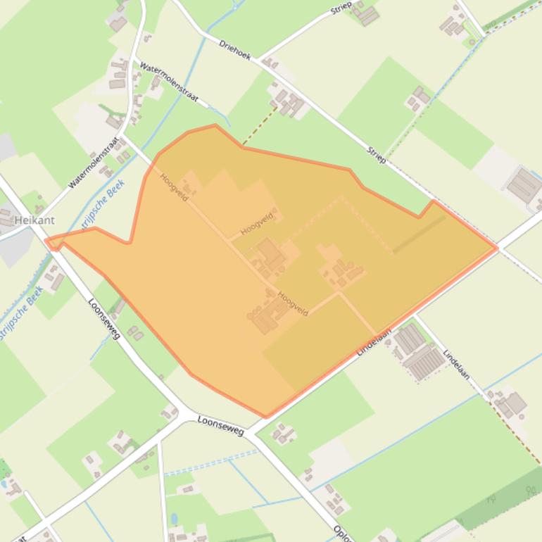 Kaart van postcodegebied 5841CV.