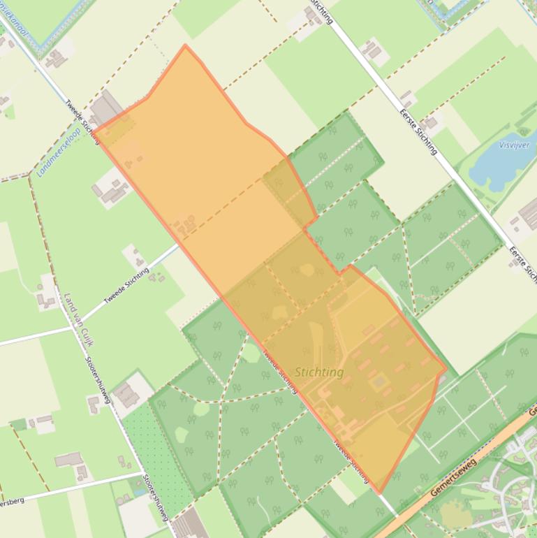 Kaart van postcodegebied 5841DC.