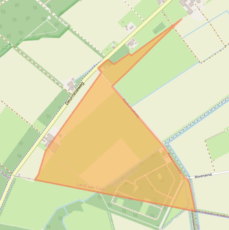 Kaart van postcodegebied 5843AS.