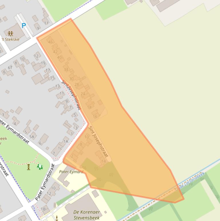 Kaart van postcodegebied 5844AM.