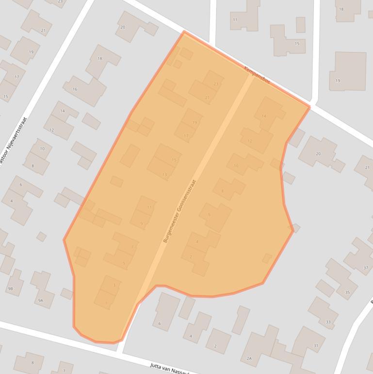 Kaart van postcodegebied 5845AP.