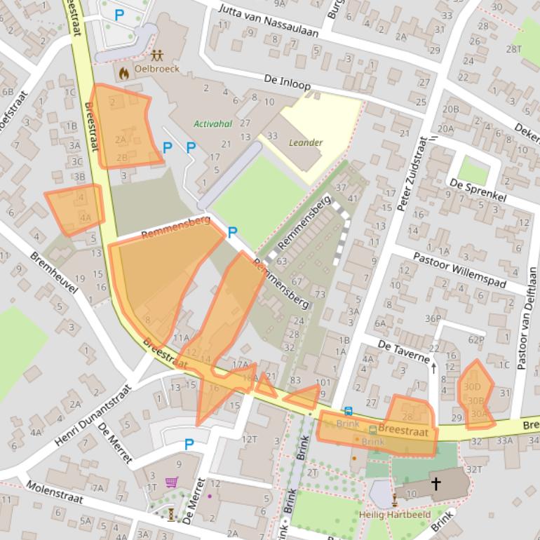 Kaart van postcodegebied 5845AV.