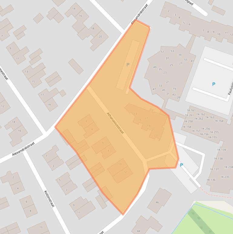 Kaart van postcodegebied 5845BW.