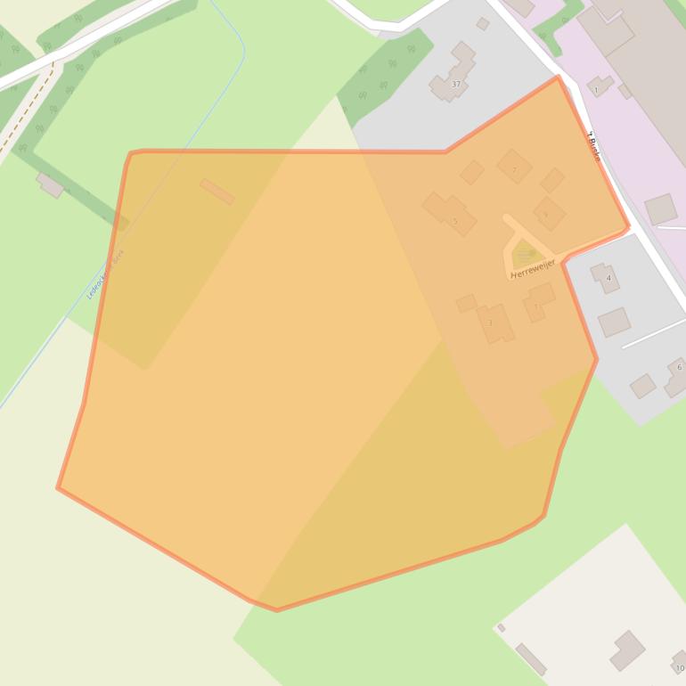 Kaart van postcodegebied 5845GH.