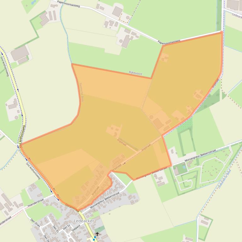 Kaart van postcodegebied 5846AG.