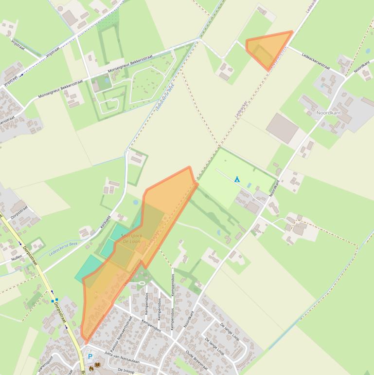 Kaart van postcodegebied 5846AM.