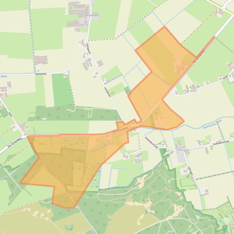 Kaart van postcodegebied 5846AR.