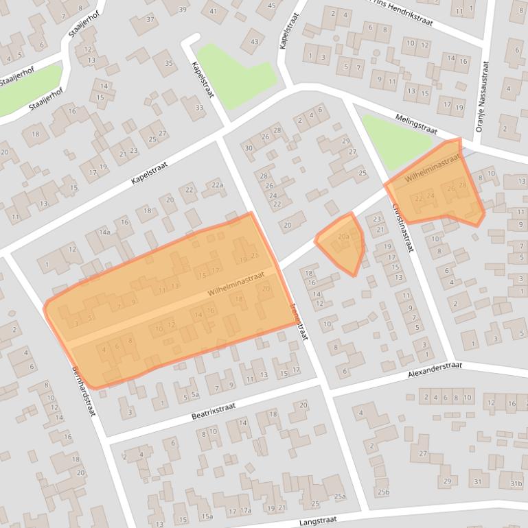 Kaart van postcodegebied 5851BL.