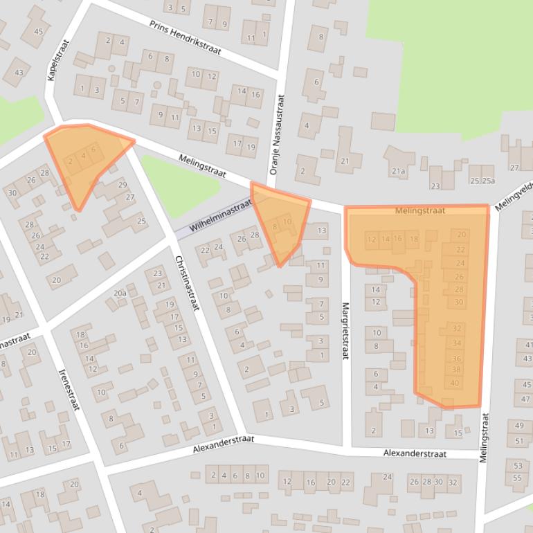 Kaart van postcodegebied 5851BX.