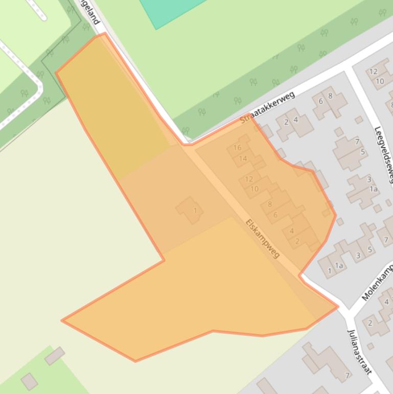 Kaart van postcodegebied 5851DL.