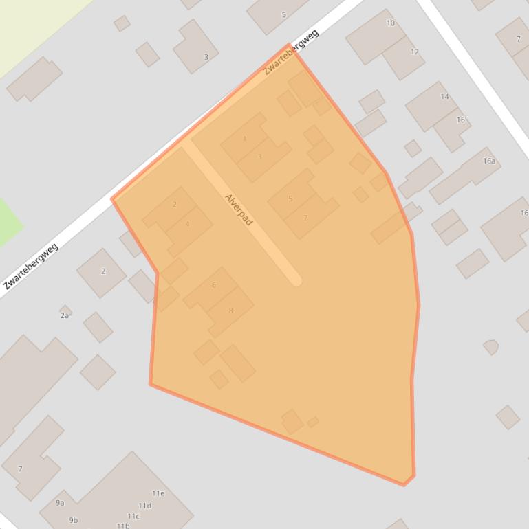 Kaart van postcodegebied 5851DN.