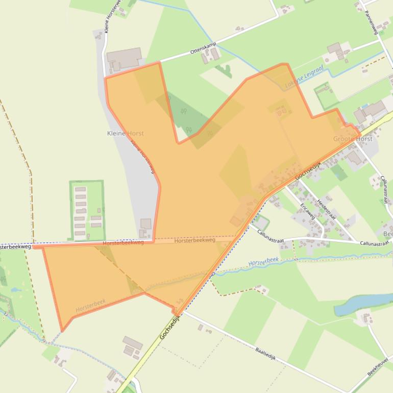 Kaart van postcodegebied 5853AA.