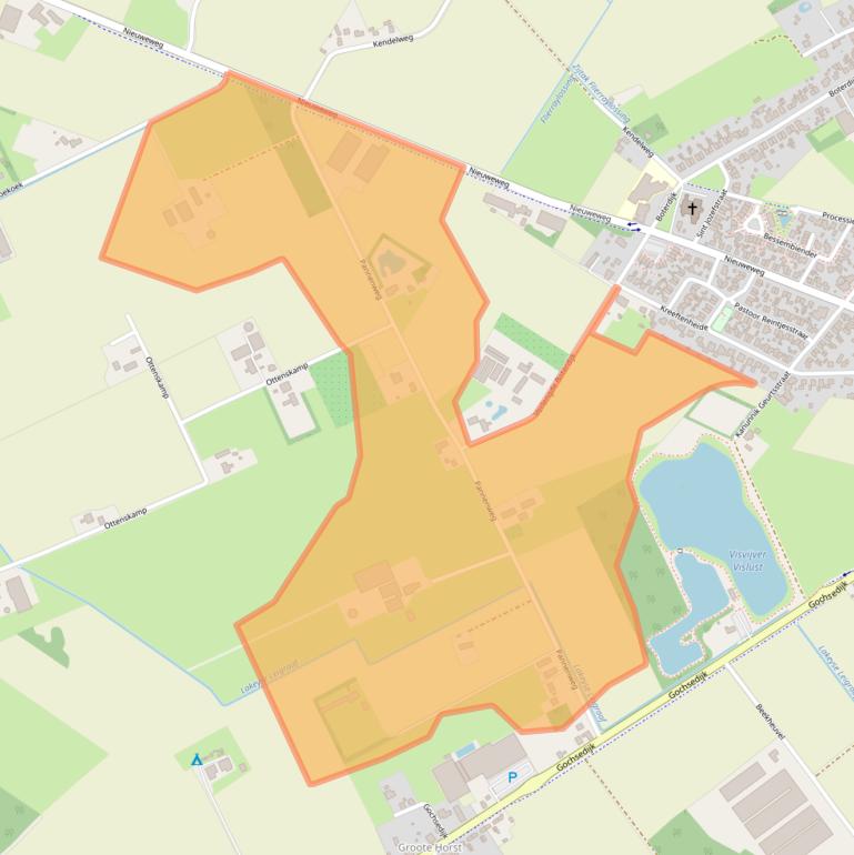 Kaart van postcodegebied 5853ES.