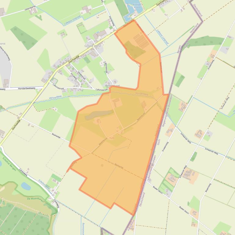 Kaart van postcodegebied 5853ET.