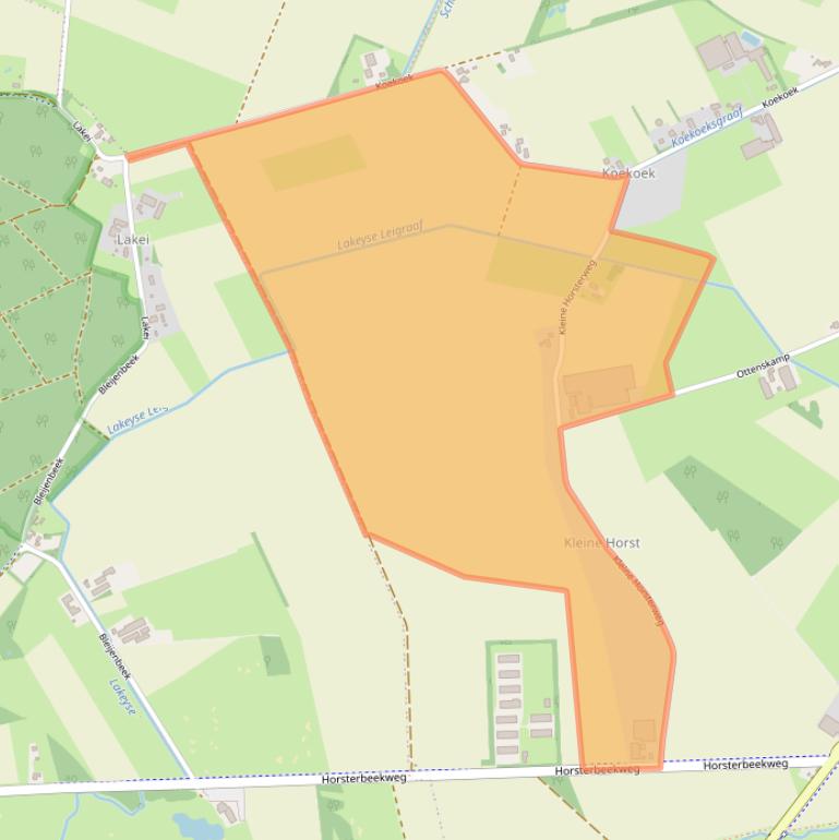 Kaart van postcodegebied 5853GC.