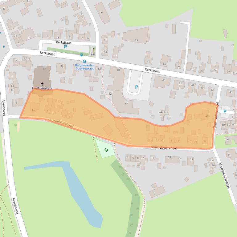 Kaart van postcodegebied 5854AG.