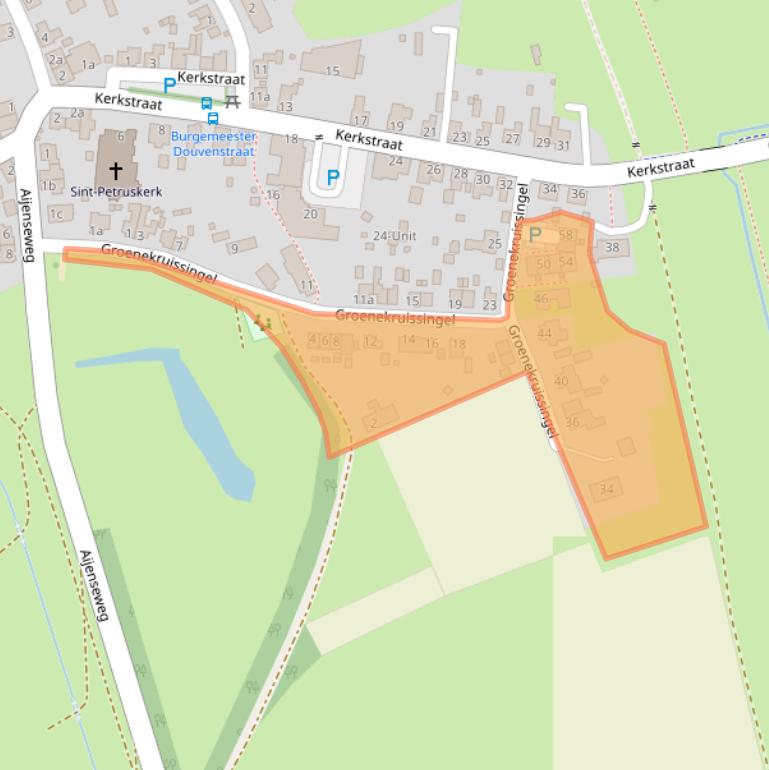 Kaart van postcodegebied 5854AH.