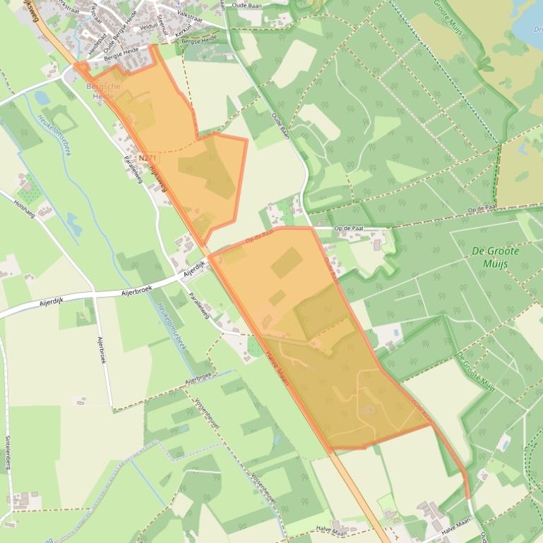 Kaart van postcodegebied 5854AS.