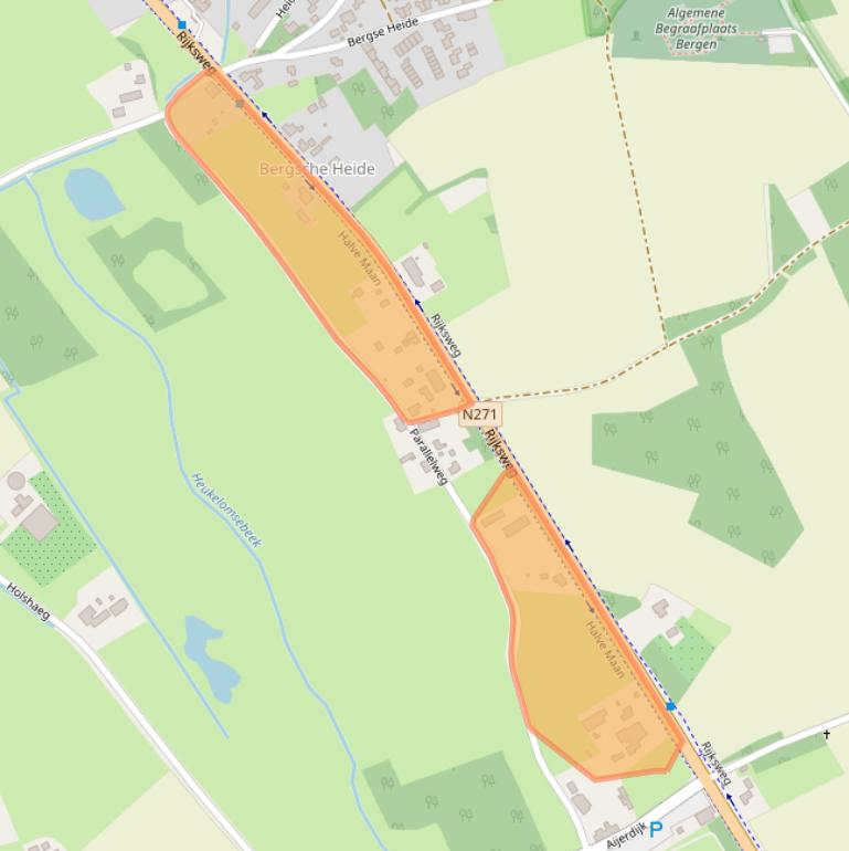 Kaart van postcodegebied 5854AV.