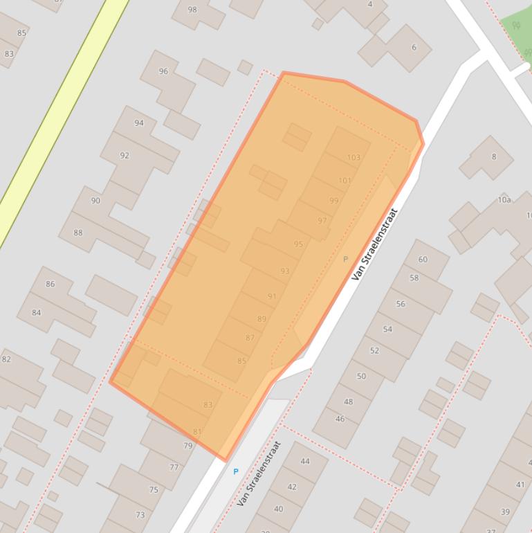 Kaart van postcodegebied 5854BH.