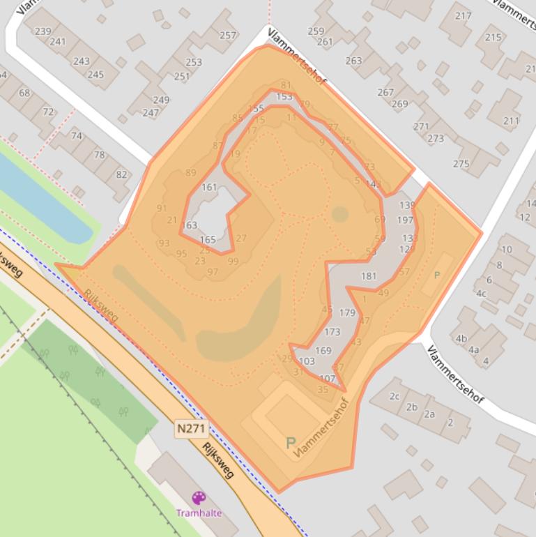 Kaart van postcodegebied 5854DA.