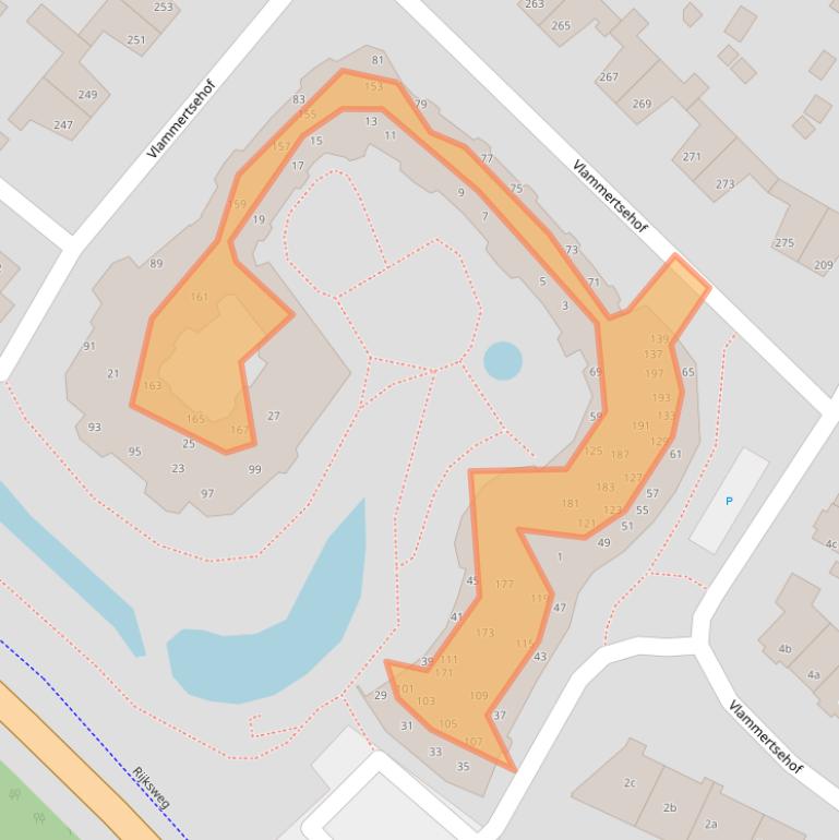 Kaart van postcodegebied 5854DB.