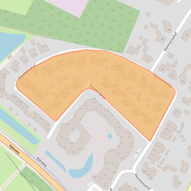 Kaart van postcodegebied 5854DC.