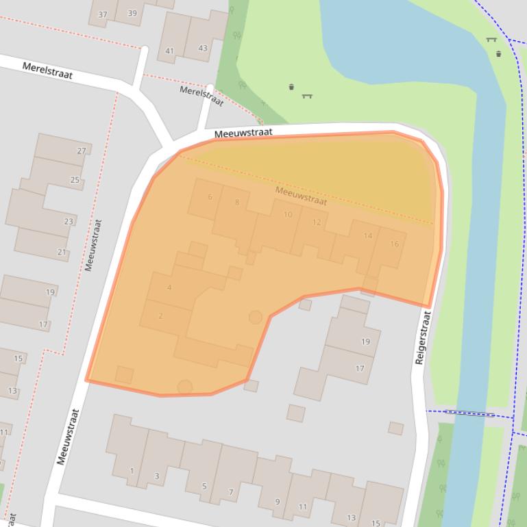 Kaart van postcodegebied 5854GD.