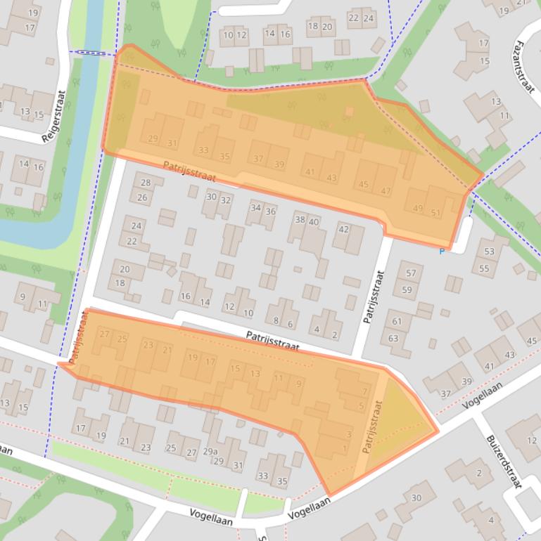 Kaart van postcodegebied 5854GK.