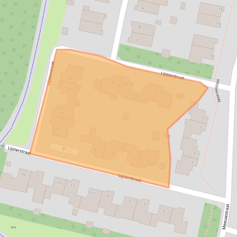 Kaart van postcodegebied 5854GP.