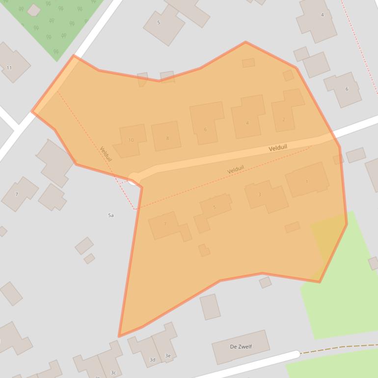 Kaart van postcodegebied 5854HN.