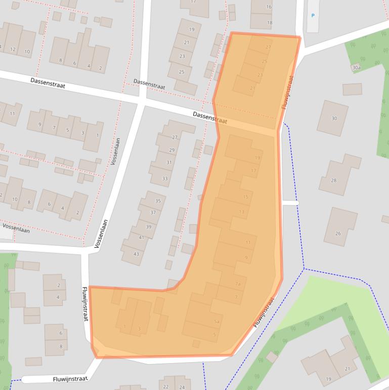 Kaart van postcodegebied 5854JJ.