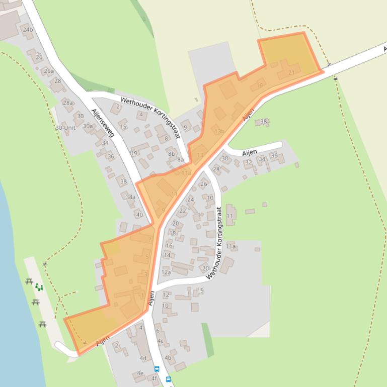 Kaart van postcodegebied 5854PP.