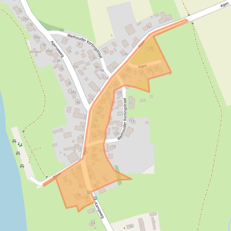 Kaart van postcodegebied 5854PR.