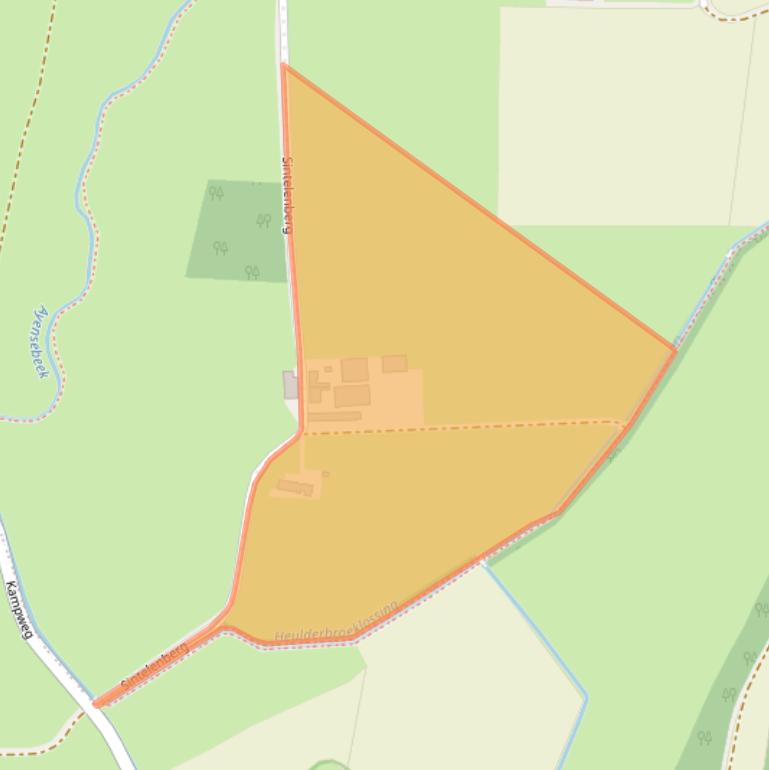 Kaart van postcodegebied 5854RC.