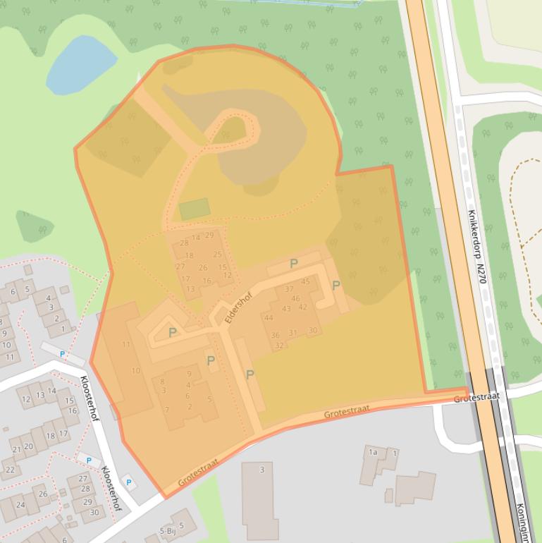 Kaart van postcodegebied 5855AB.