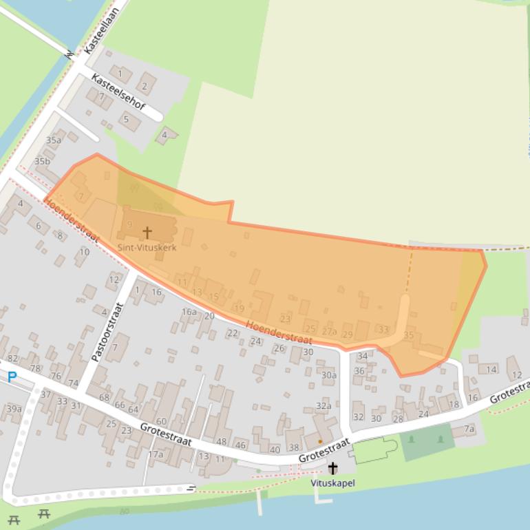 Kaart van postcodegebied 5855AG.