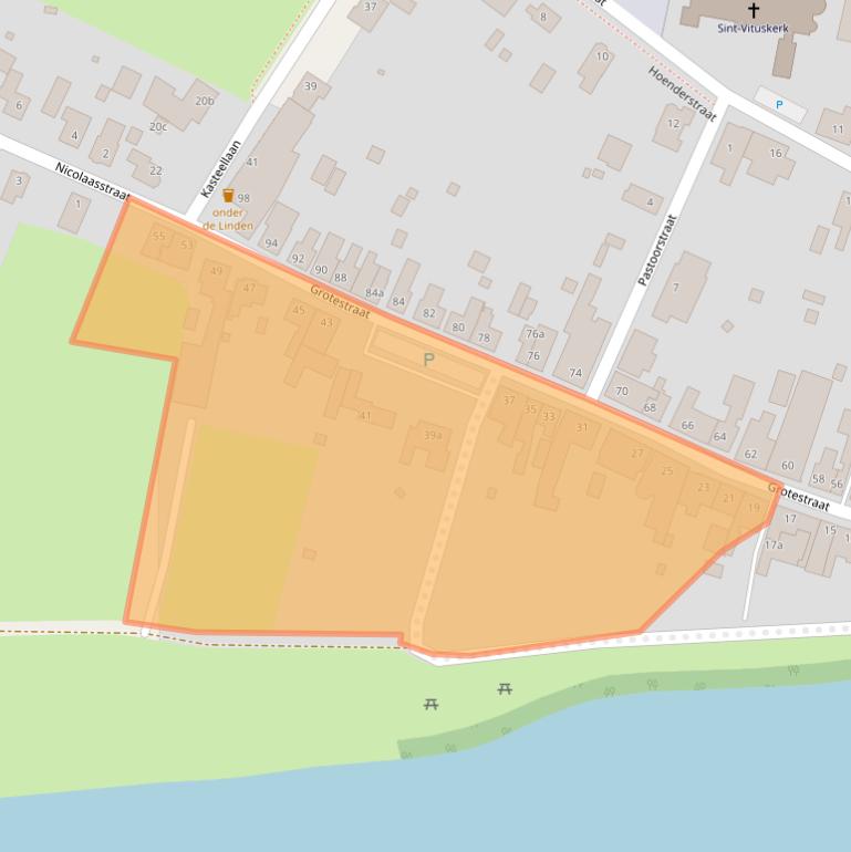 Kaart van postcodegebied 5855AL.