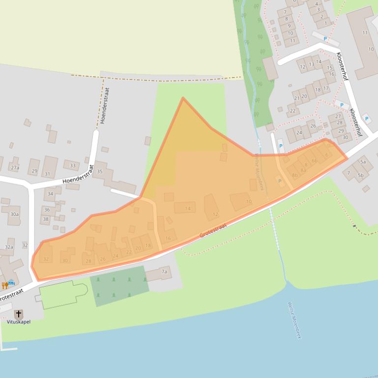Kaart van postcodegebied 5855AM.