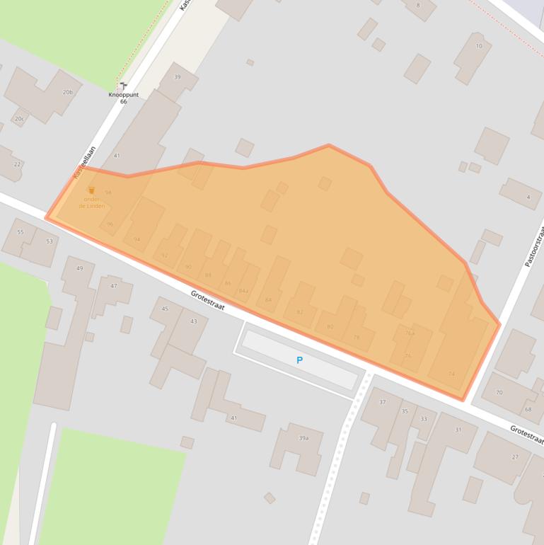 Kaart van postcodegebied 5855AP.