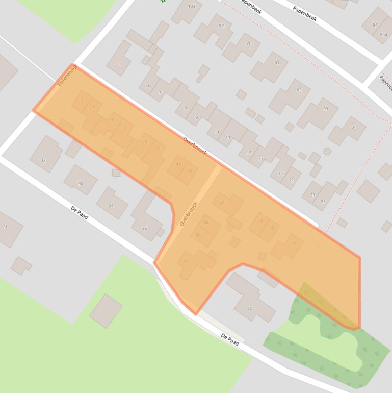 Kaart van postcodegebied 5855AZ.